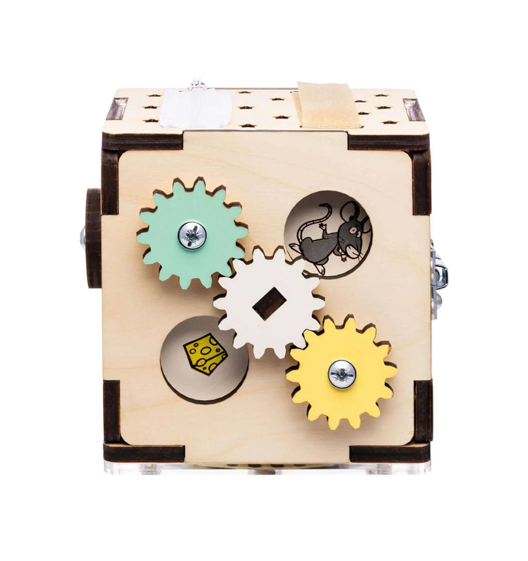 Cube d'activités en bois - Monti Family