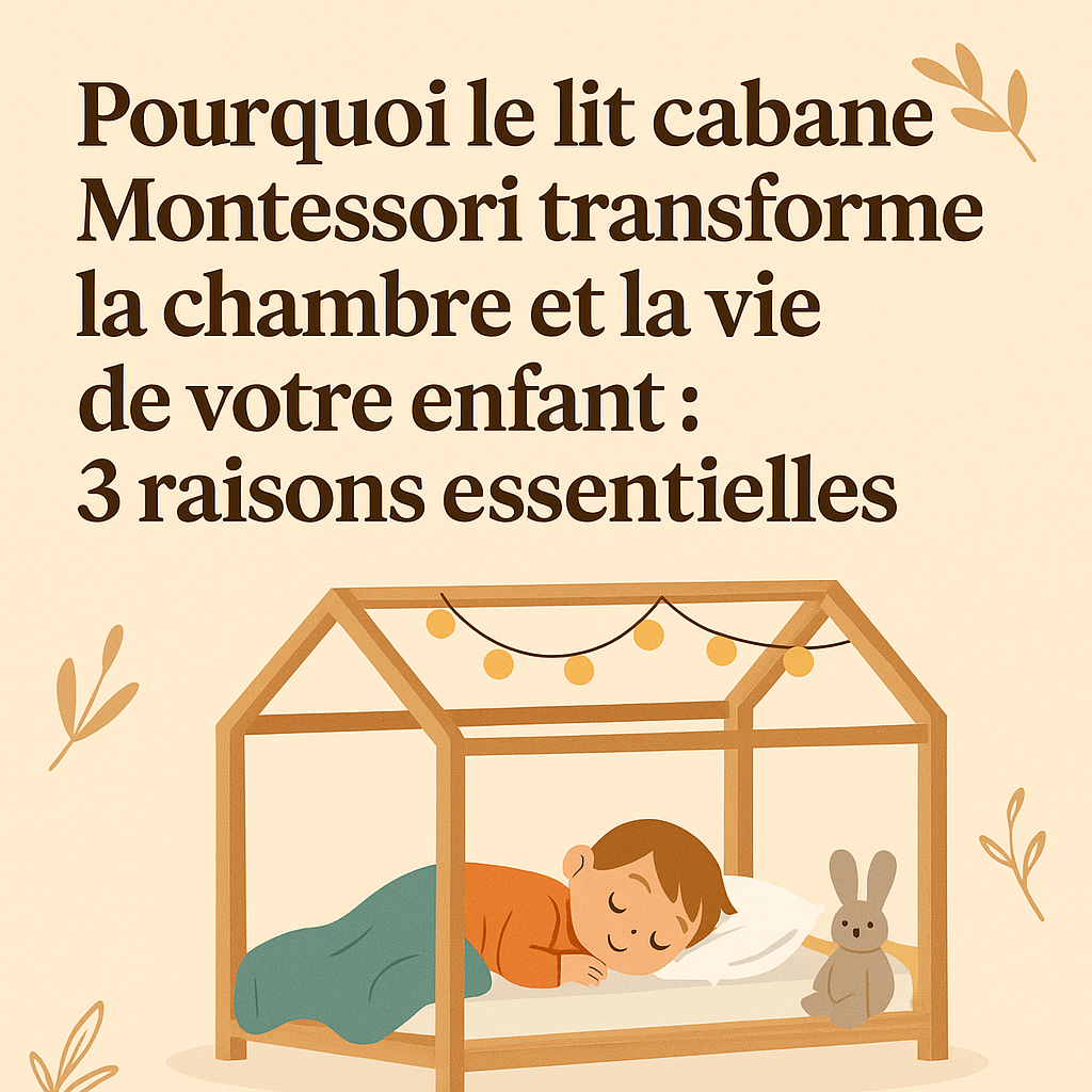 Pourquoi le lit cabane Montessori transforme la chambre et la vie de votre enfant ?