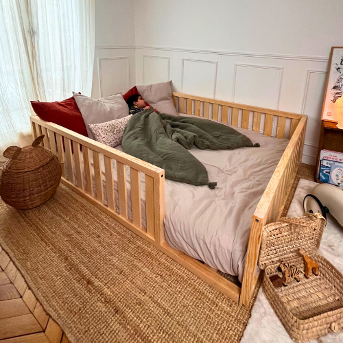 Il letto da terra scandinavo 190X140 cm