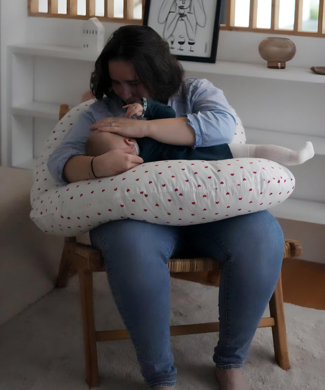 Coussin d'Allaitement en Coton XL - Confort et Soutien - Monti Family - Monti Family