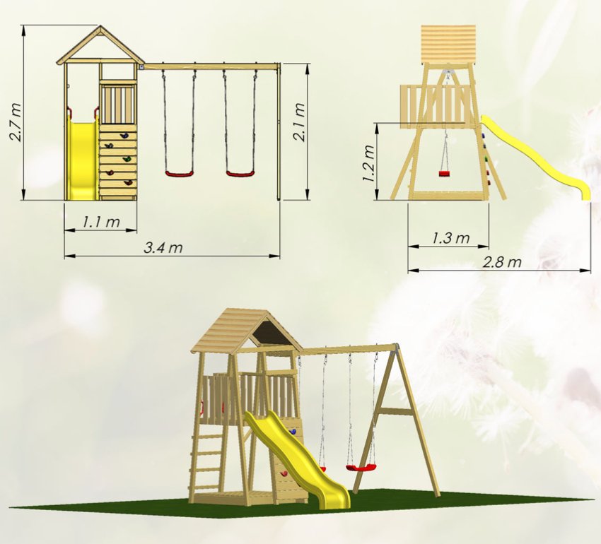 Aire de jeux - Aventure Junior - Monti Family