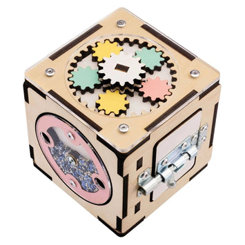 Cube d'activités en bois - Monti Family