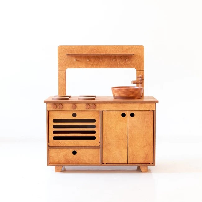 Jeu de cuisine en Bois Fabriquée à la main - Monti Family