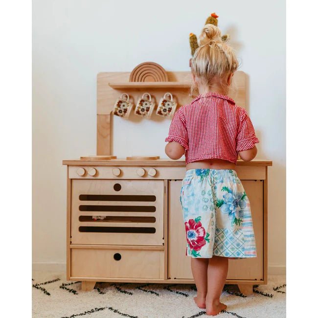 Jeu de cuisine en Bois Fabriquée à la main - Monti Family