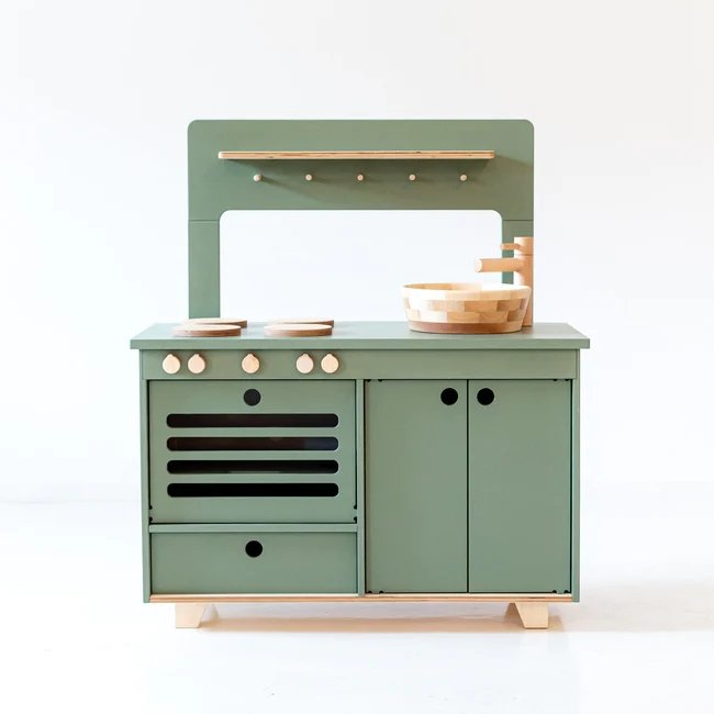 Jeu de cuisine en Bois Fabriquée à la main - Monti Family