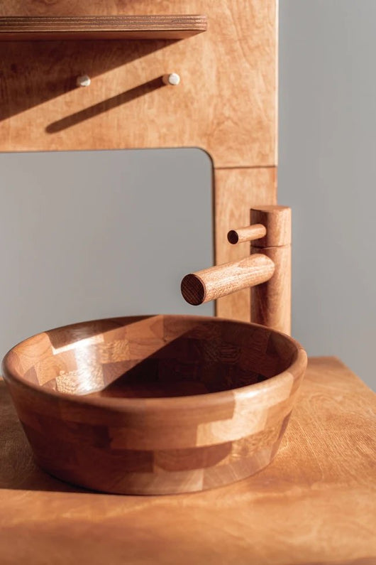 Jeu de cuisine en Bois Fabriquée à la main - Monti Family
