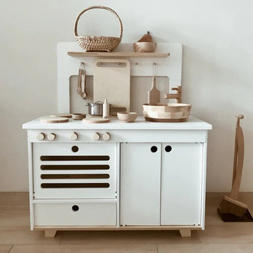 Jeu de cuisine en Bois Fabriquée à la main - Monti Family