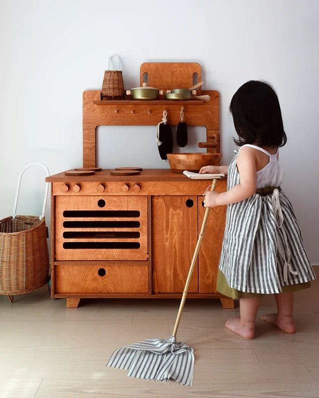 Jeu de cuisine en Bois Fabriquée à la main - Monti Family