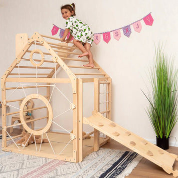 La Maison d'escalade avec Rampe et accessoires - Monti Family