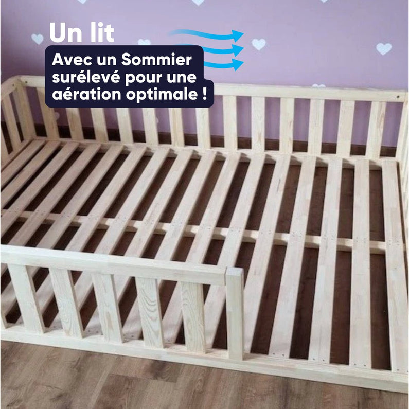 Le Lit au sol Scandinave 190X140cm - Monti Family