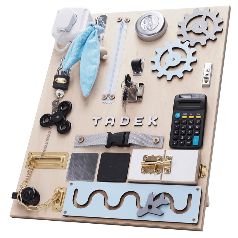 Planche sensorielle busy board - Monti Family