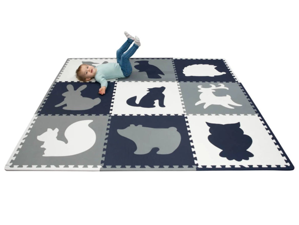 Tapis enfant Puzzle - Animaux - Monti Family