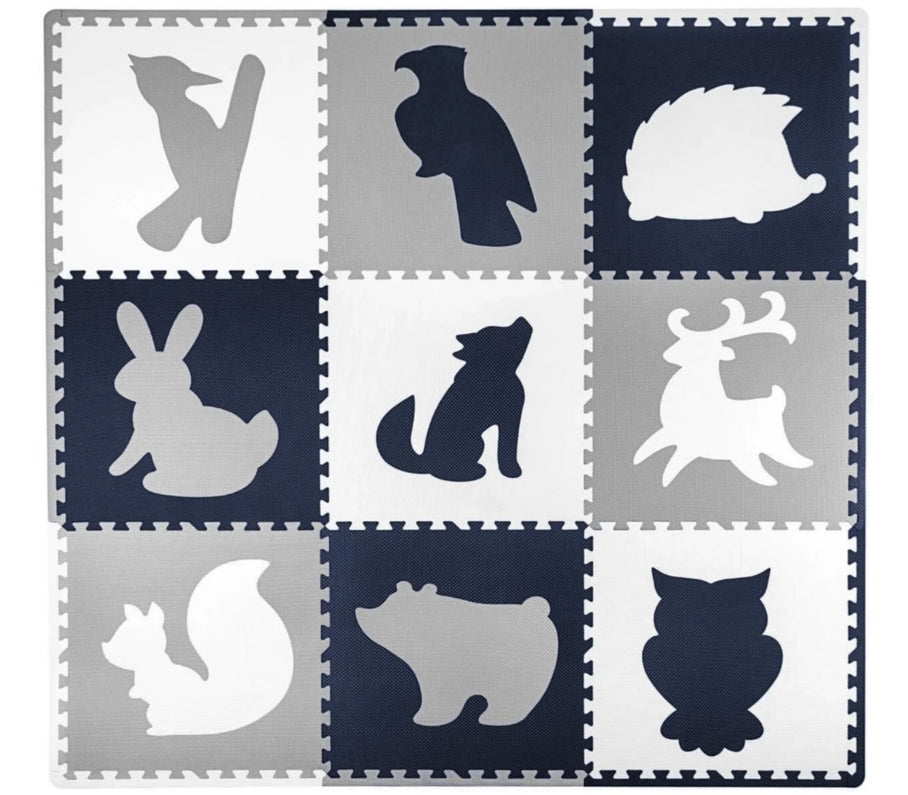 Tapis enfant Puzzle - Animaux - Monti Family