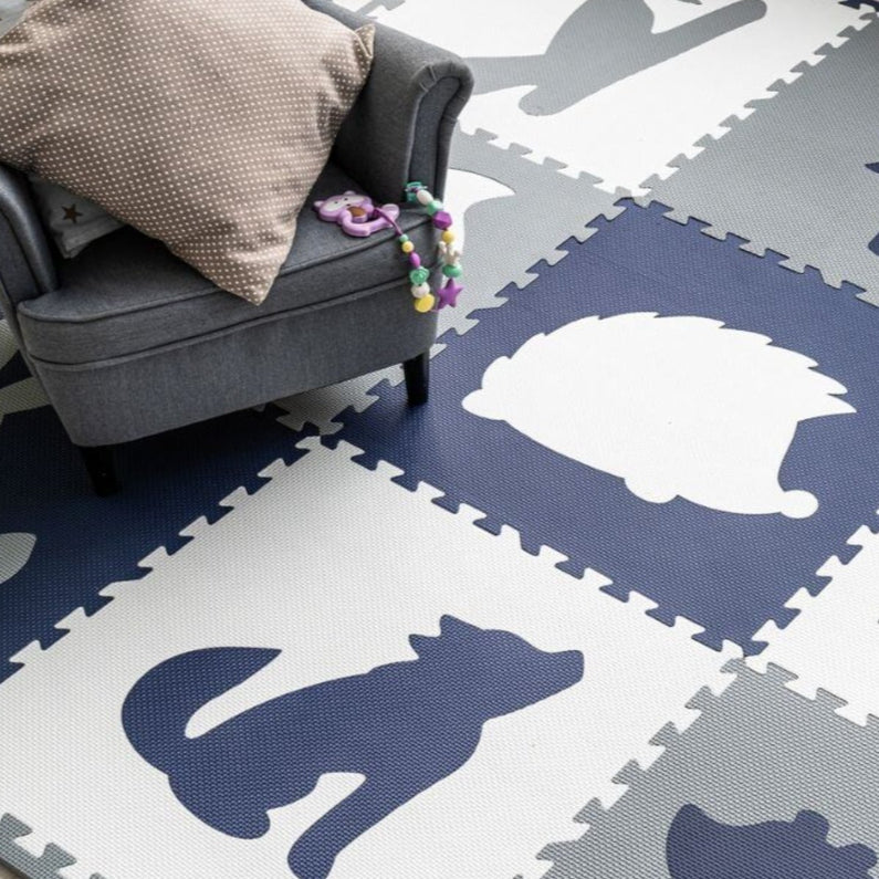 Tapis enfant Puzzle - Animaux - Monti Family