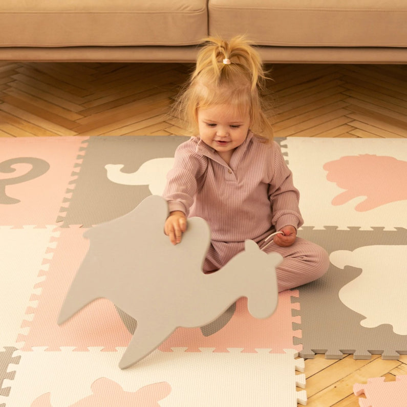 Tapis enfant Puzzle - Animaux - Monti Family