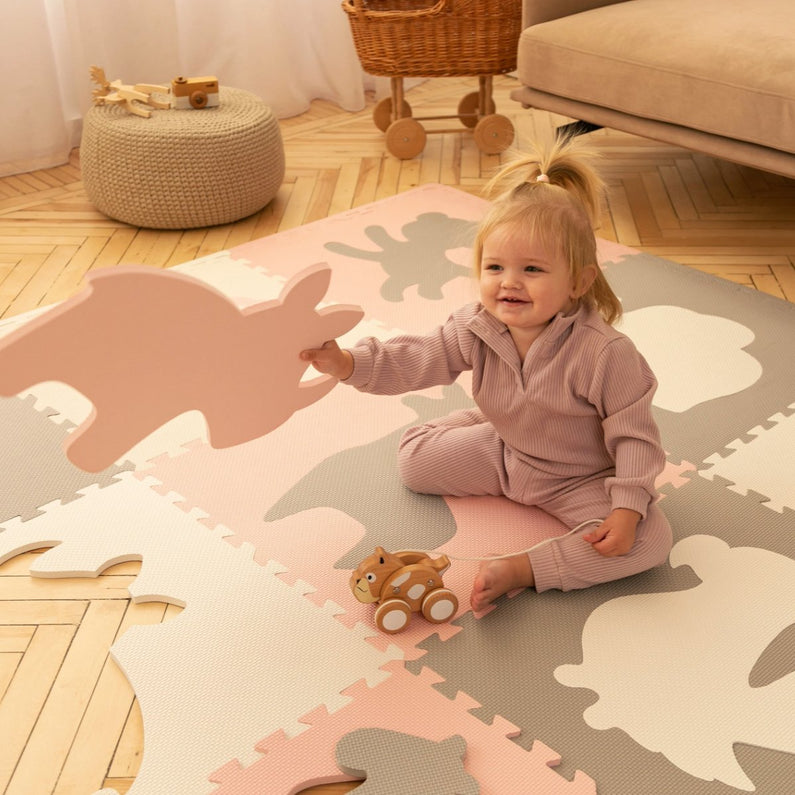 Tapis enfant Puzzle - Animaux - Monti Family