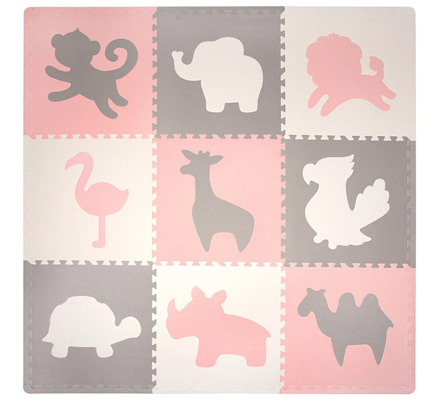 Tapis enfant Puzzle - Animaux - Monti Family